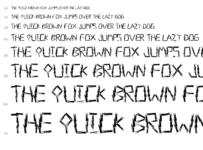 Laundry Day font waterfall